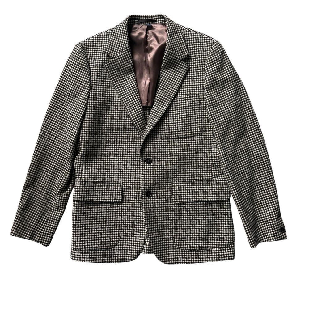 J CREW KENMARE BLACK AND WHITE BLAZER SIZE 39